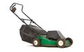 Old green lawn mower Royalty Free Stock Photo