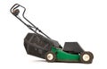 Old green lawn mower Royalty Free Stock Photo