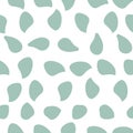 Old green leafs on a white background repeat pattern print design