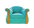 Old green leather sofa Royalty Free Stock Photo