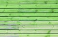 Old green painted wood wall - texture or background Royalty Free Stock Photo