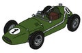 The old green racecar