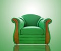 Old green sofa Royalty Free Stock Photo