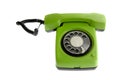 Old green telephone Royalty Free Stock Photo