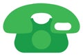 Old green telephone, icon Royalty Free Stock Photo
