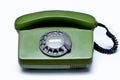 Old green telephone Royalty Free Stock Photo