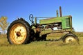 Old green tractor