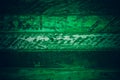 Old green vintage wood. Dark green vintage wood texture and background. Abstract texture and background for designers. Old vintage Royalty Free Stock Photo