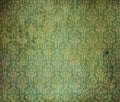 Old green wallpaper Royalty Free Stock Photo