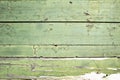 Old green weathered oak planks background