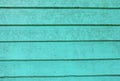 Old green wooden boards wall Royalty Free Stock Photo