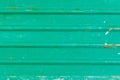 Old green zinc wall Royalty Free Stock Photo