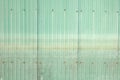 Old green zinc wall Royalty Free Stock Photo