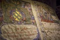 Gregorian chant book at Cathedral of Granada,  Cathedral of the Incarnation (Spain) Royalty Free Stock Photo
