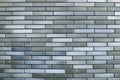 Old grey and blue brick wall background texture Royalty Free Stock Photo
