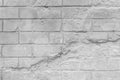 Old grey broken brickwork wall texture cement gray concrete background Royalty Free Stock Photo