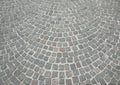 Old grey cobble stone Royalty Free Stock Photo