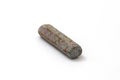 Old grey crayon on white background Royalty Free Stock Photo