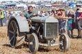 Old grey fordson Tractor at show Royalty Free Stock Photo