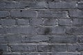 Old grey painted brick wall texture or background. High contrast and resolution image with place for text. Template for design Royalty Free Stock Photo