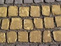 Old grey stone pavement background Royalty Free Stock Photo