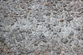 Old grey stone wall background texture close up. Krakow, Poland Royalty Free Stock Photo