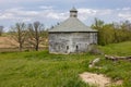 Old Grey Wooden Round Barn Royalty Free Stock Photo