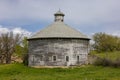 Old Grey Wooden Round Barn Royalty Free Stock Photo