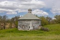 Old Grey Wooden Round Barn Royalty Free Stock Photo