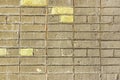 Old Grey Yellow Brick Wall Texture Background Royalty Free Stock Photo