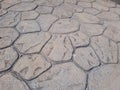 Old ground with stripes on the streets Royalty Free Stock Photo