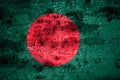 Old grunge Bangladesh background flag