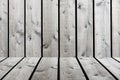 Old grunge beige-brown wood panel pattern with shelf detail, grain surface texture and vertical striped background or backdrop