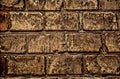 Old grunge brick wall background