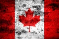 Old grunge Canada background flag