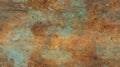 Old grunge copper bronze rusty texture background. Distressed cracked patina siding. Generative AI Royalty Free Stock Photo