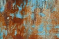 Old grunge corroded rusted metal wall texture Royalty Free Stock Photo