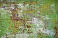 Old grunge corroded rusted metal wall texture Royalty Free Stock Photo