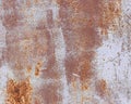 Old grunge corroded rusted metal wall texture Royalty Free Stock Photo