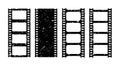 Old grunge film strip vector cartoon Royalty Free Stock Photo