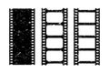 Old grunge film strip vector icon Royalty Free Stock Photo