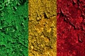 Old grunge Mali background flag