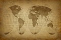 Old grunge map globe Royalty Free Stock Photo