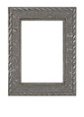 Old grunge metallic photo frame