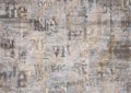 Old vintage grunge newspaper texture background Royalty Free Stock Photo