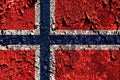 Old grunge Norway background flag