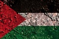 Old grunge Palestine background flag
