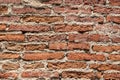 old grunge ruin brick wall outdoor architecture construction pattern texture for background Royalty Free Stock Photo