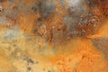 Grunge rust metal panel texture for abstract background Royalty Free Stock Photo