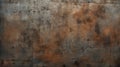 Old grunge rust metal texture background, generative ai